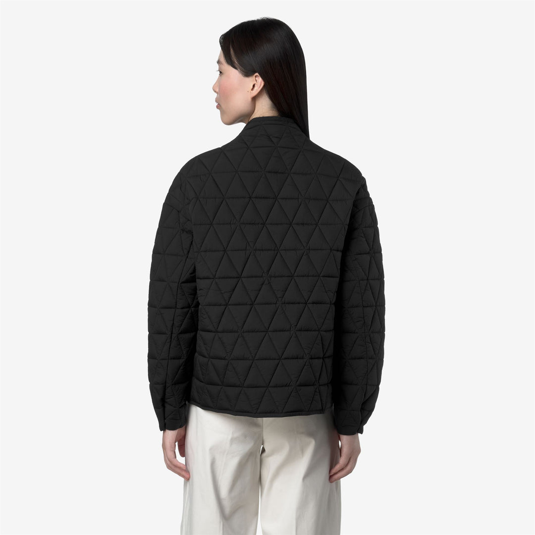 Chaqueta acolchada de entretiempo para mujer, color negro, con relleno ecológico main
