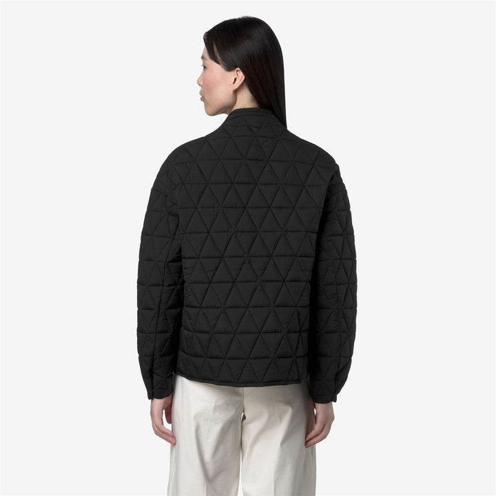 Chaqueta acolchada de entretiempo para mujer, color negro, con relleno ecológico 5