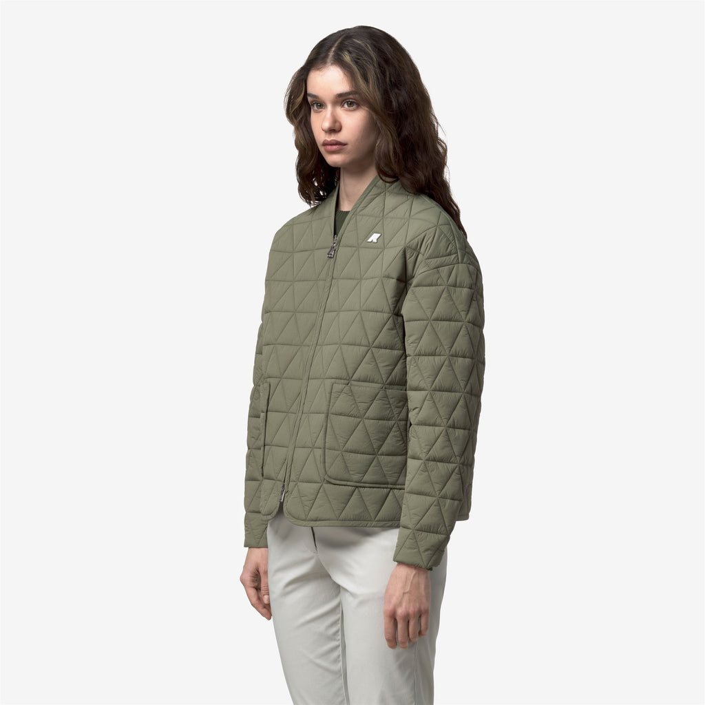 Jackets_Woman_SELIME DIAMOND QUILTED WARM AF_Mid_Green Lichen - Commercial 5