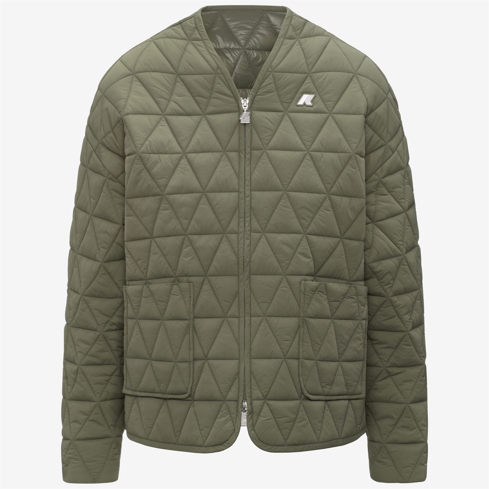 Jackets_Woman_SELIME DIAMOND QUILTED WARM AF_Mid_Green Lichen - Commercial 1