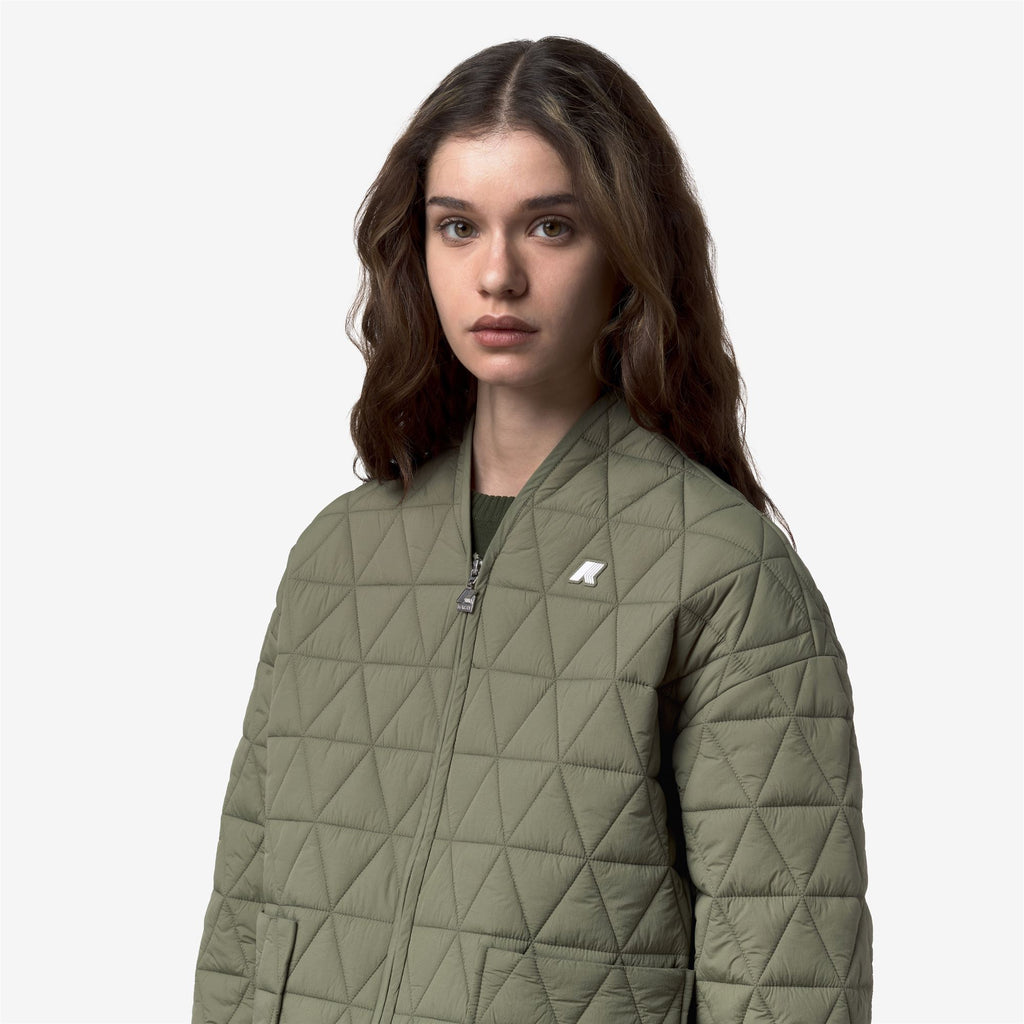 Jackets_Woman_SELIME DIAMOND QUILTED WARM AF_Mid_Green Lichen - Commercial 7