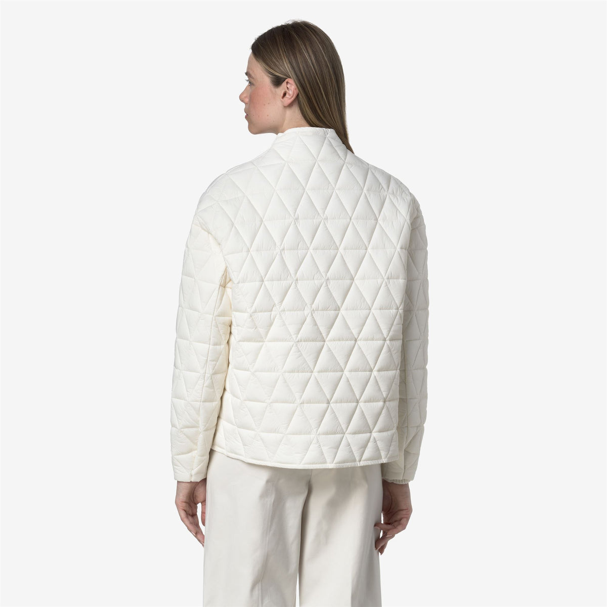 Jackets_WOMAN_SELIME DIAMOND QUILTED WARM AF_Mid_White Gardenia - Commercial 6