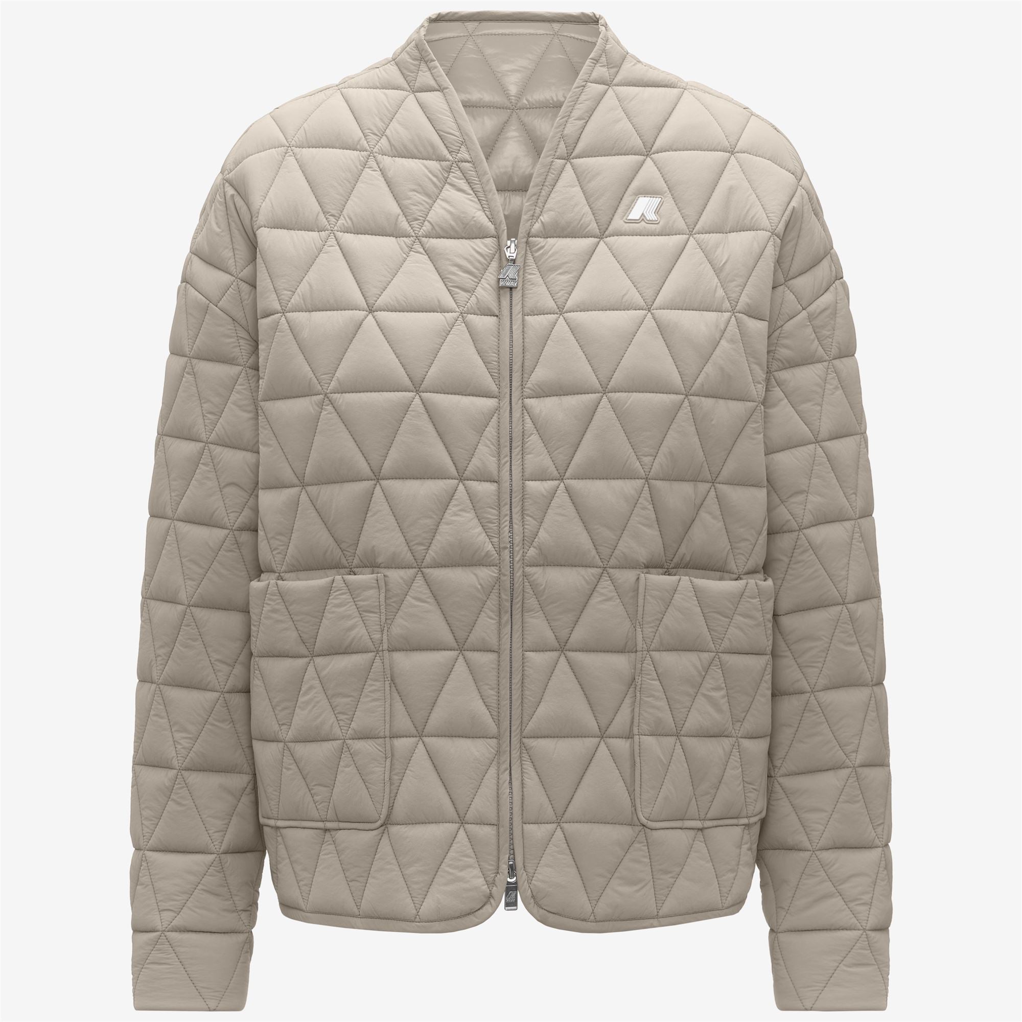 Jackets_WOMAN_SELIME DIAMOND QUILTED WARM AF_Mid_Beige Cashmere - Commercial 1