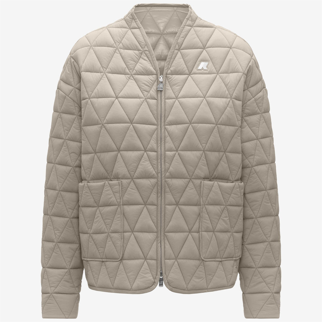 Jackets_WOMAN_SELIME DIAMOND QUILTED WARM AF_Mid_Beige Cashmere - Commercial 1