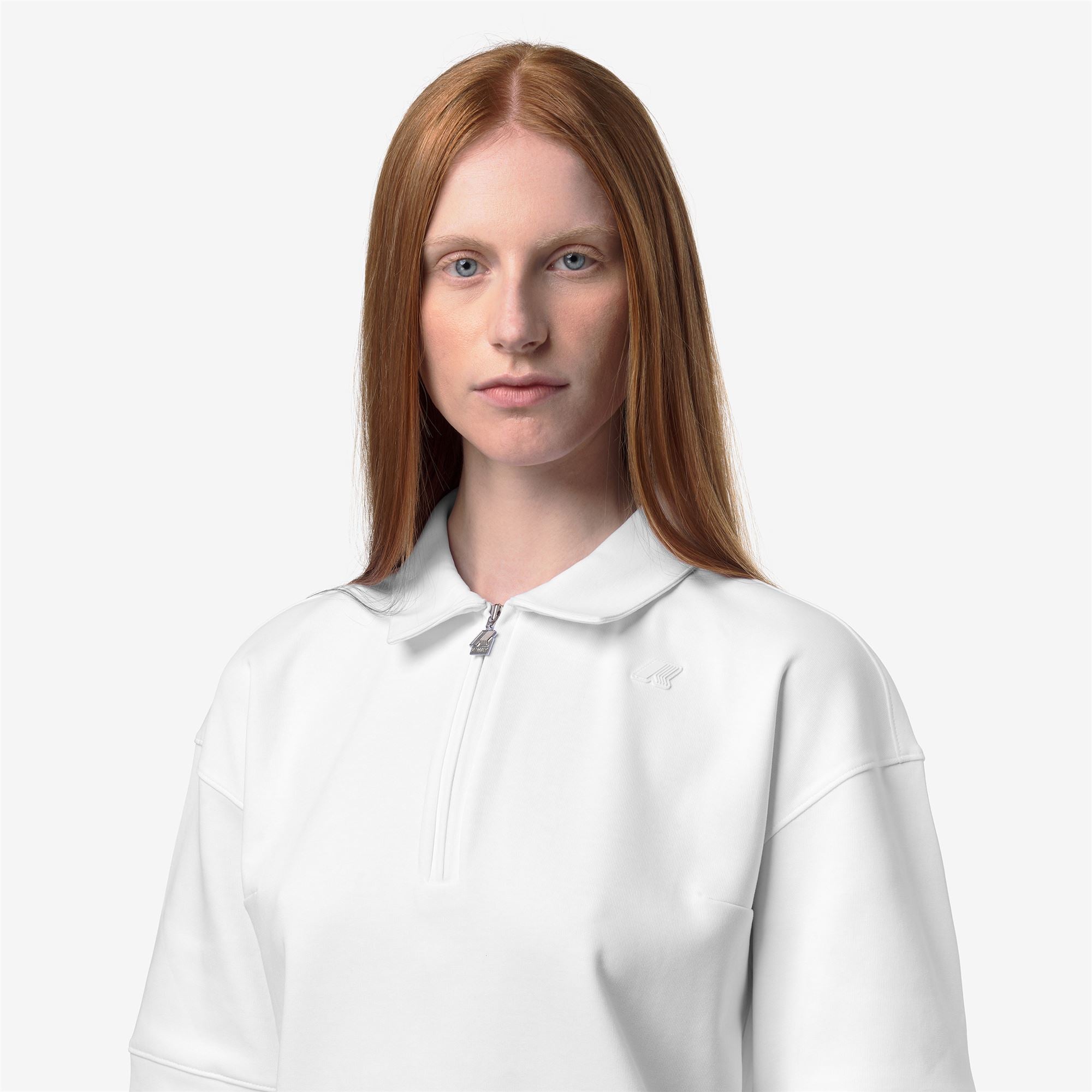 Polo Shirts_Woman_LOZANY INTERLOCK_Polo_White - White - Commercial 7