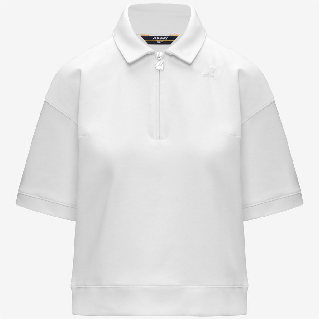 Polo Shirts_Woman_LOZANY INTERLOCK_Polo_White - White - Commercial 1