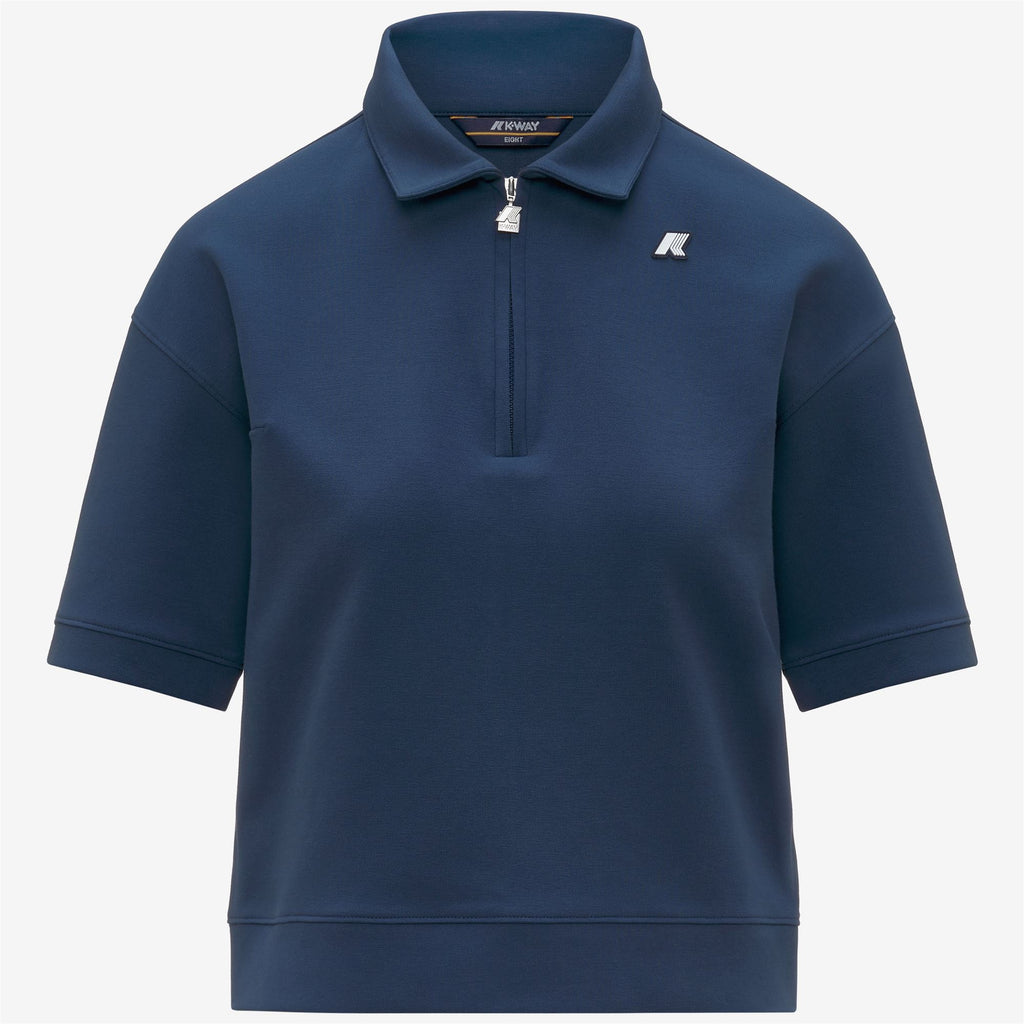 Polo Shirts_Woman_LOZANY INTERLOCK_Polo_Blue Insignia - Commercial 1