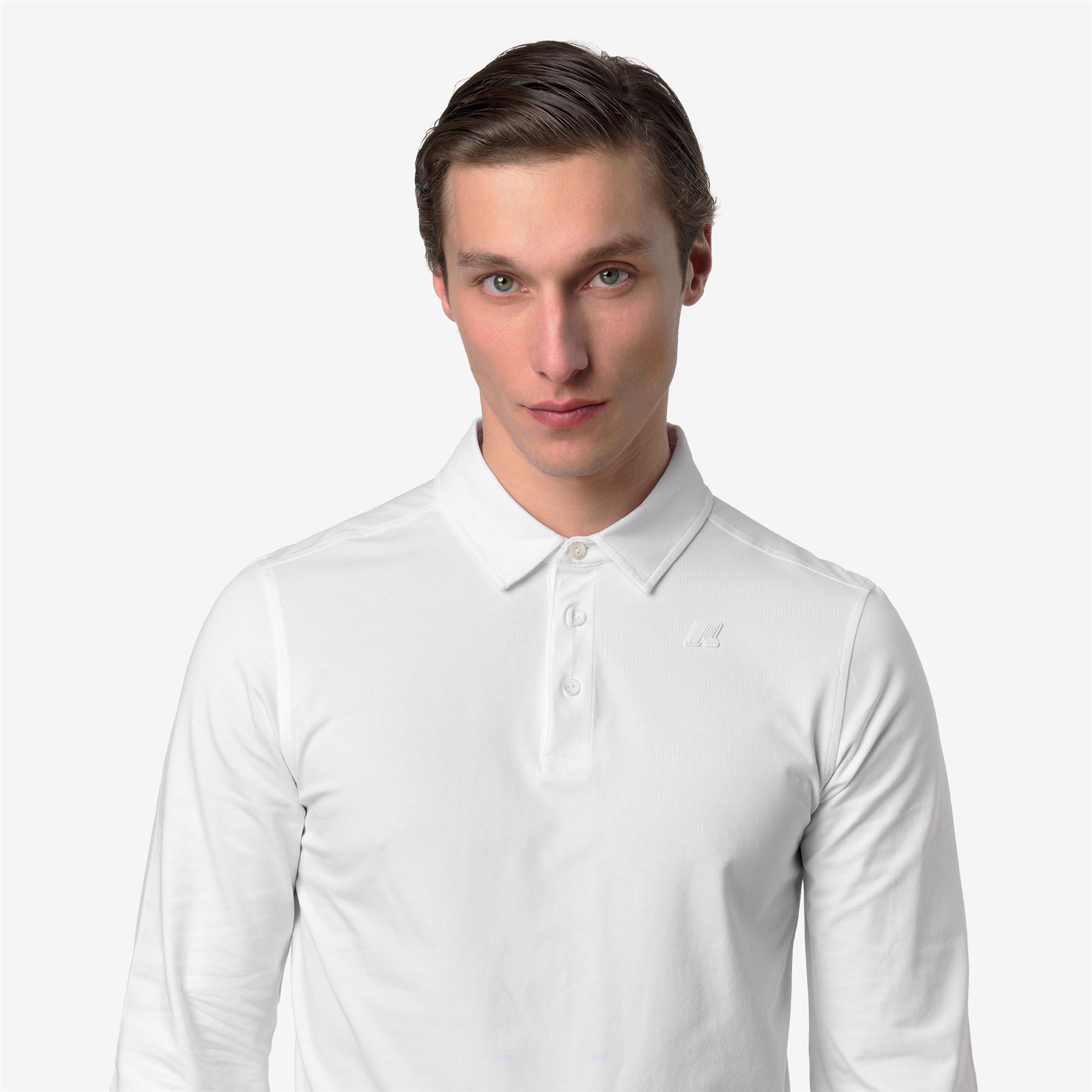 Polo Shirts_Man_TIBOR LT STRETCH JERSEY SLIM_Polo_White - White - Commercial 7