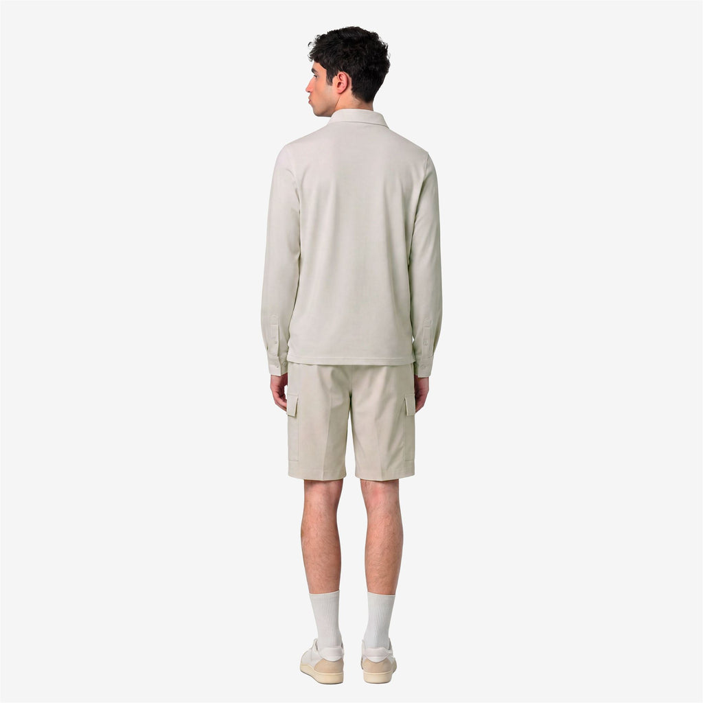 Polo Shirts_Man_TIBOR LT STRETCH JERSEY SLIM_Polo_BEIGE LT - Commercial 6