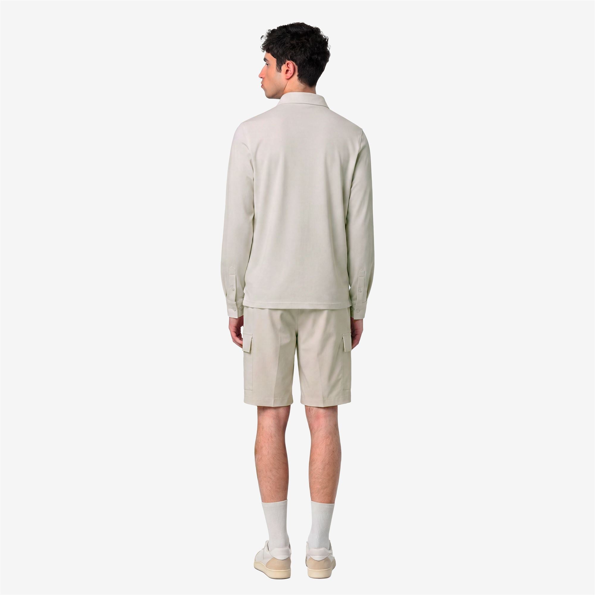 Polo Shirts_Man_TIBOR LT STRETCH JERSEY SLIM_Polo_BEIGE LT - Commercial 6