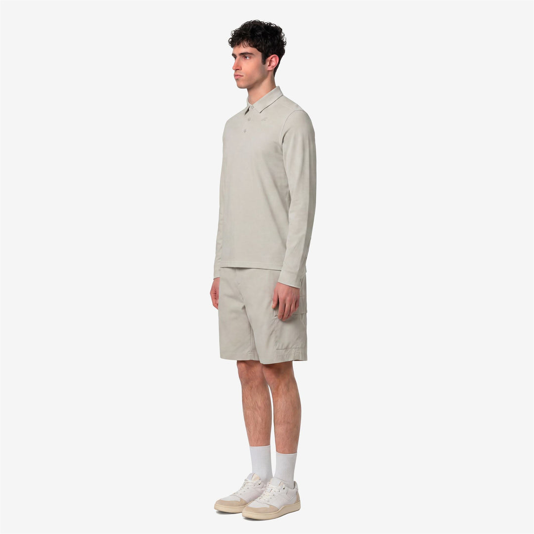 TIBOR LT STRETCH JERSEY SLIM - Polo Shirts - Polo - Man - BEIGE LT main