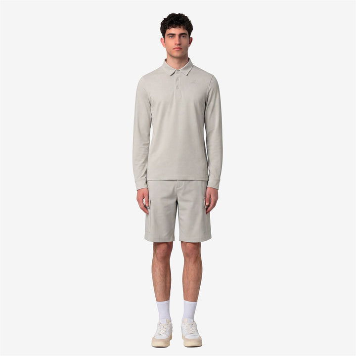 TIBOR LT STRETCH JERSEY SLIM - Polo Shirts - Polo - Man - BEIGE LT 3