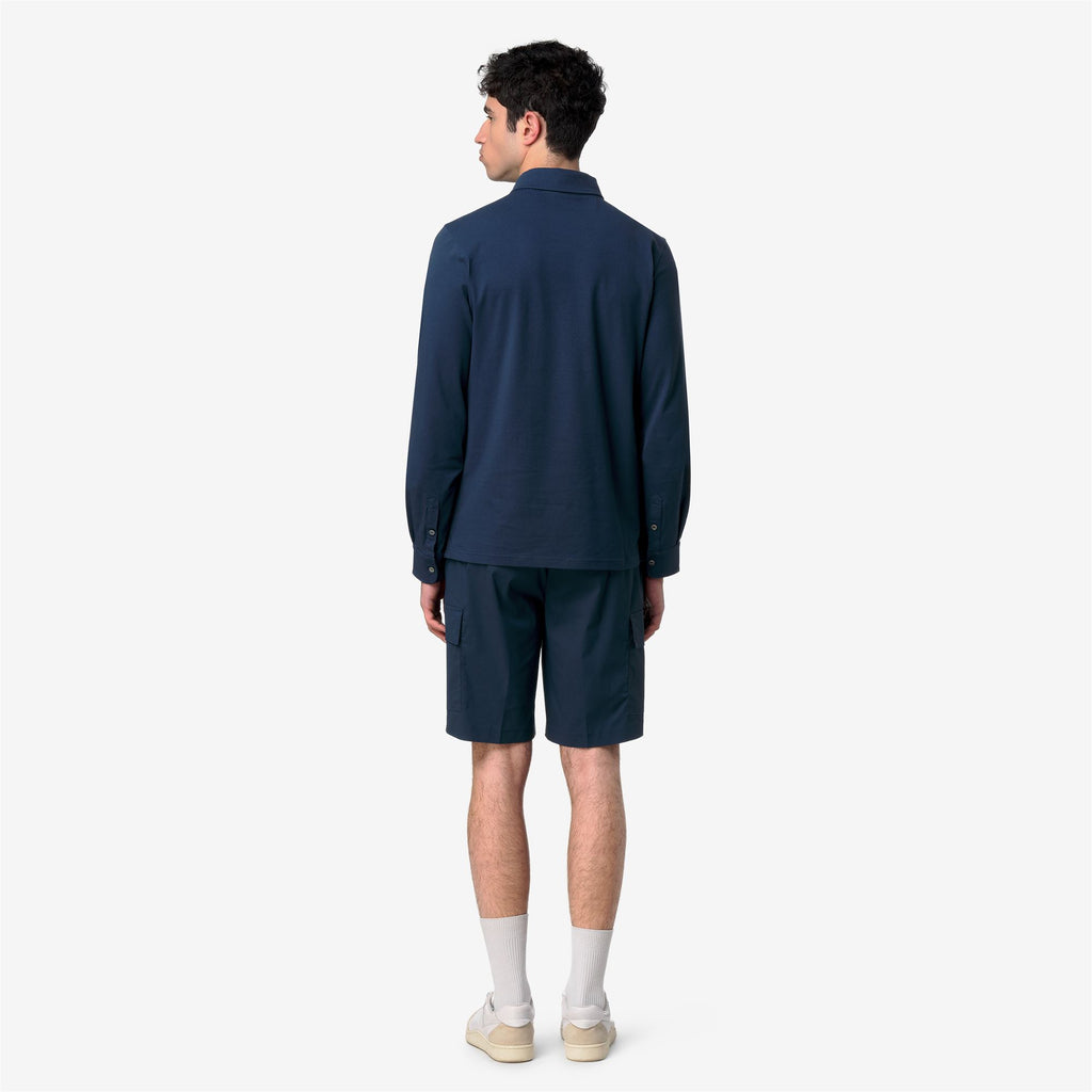 Polo Shirts_Man_TIBOR LT STRETCH JERSEY SLIM_Polo_Blue Insignia - Commercial 6