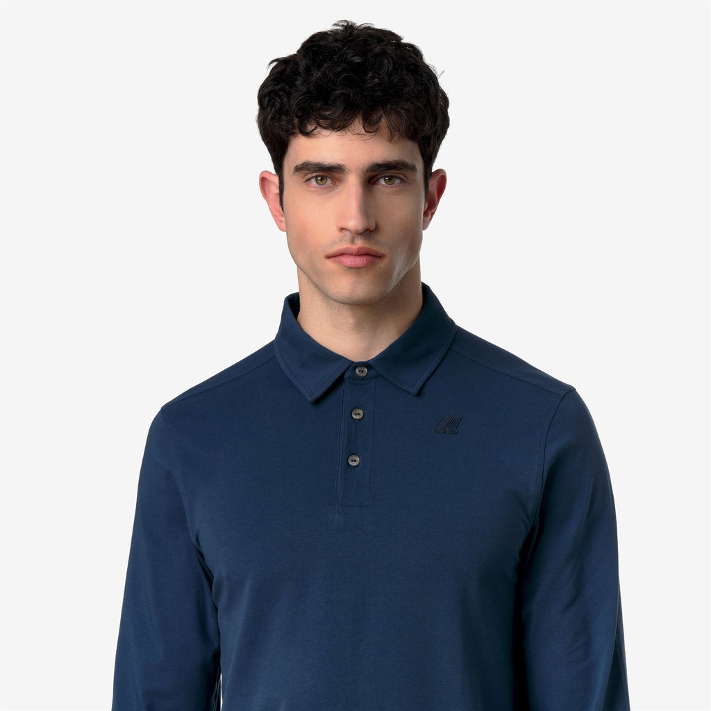 Polo Shirts_Man_TIBOR LT STRETCH JERSEY SLIM_Polo_Blue Insignia - Commercial 7