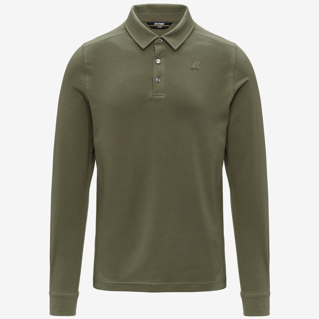 Polo Shirts_Man_TIBOR LT STRETCH JERSEY SLIM_Polo_Green Lichen - Commercial 1