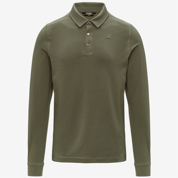 TIBOR LT STRETCH JERSEY SLIM - Polo Shirts - Polo - Man - GREEN LICHEN 1
