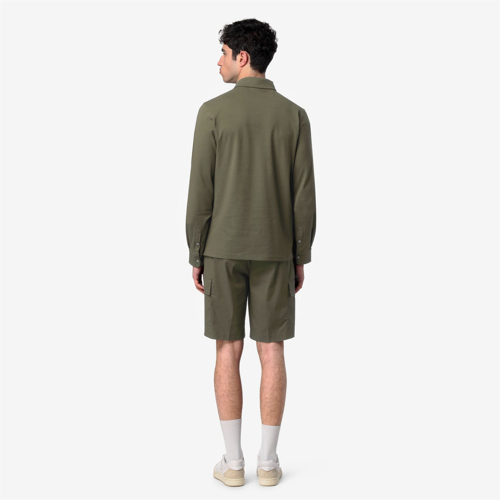 Polo Shirts_Man_TIBOR LT STRETCH JERSEY SLIM_Polo_Green Lichen - Commercial 6