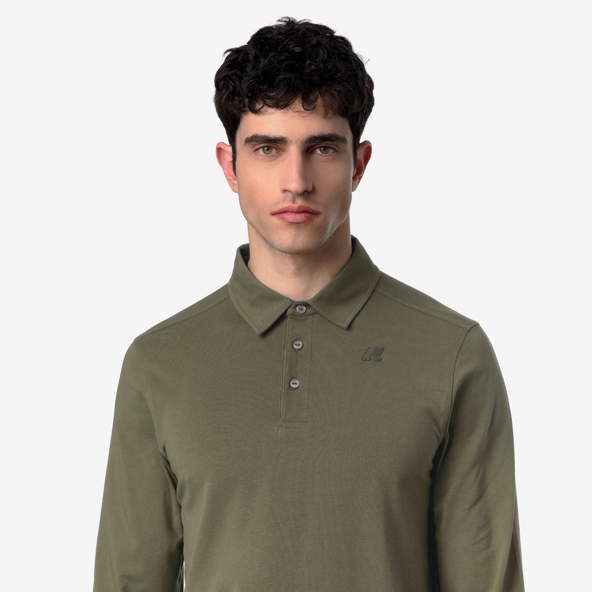 Polo Shirts_Man_TIBOR LT STRETCH JERSEY SLIM_Polo_Green Lichen - Commercial 7