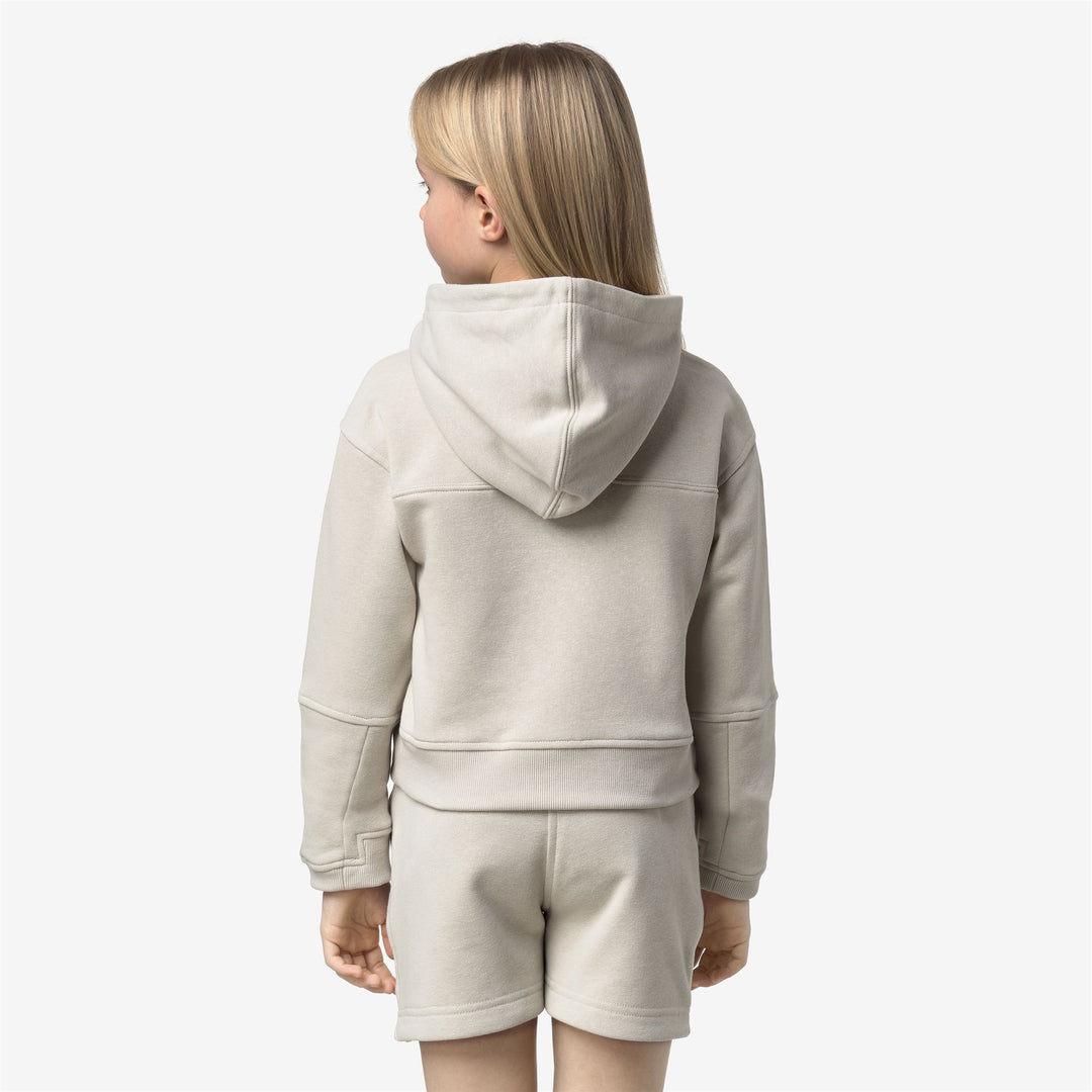 P. NINETTE PC - Fleece - Hoodie - Girl - BEIGE LT main