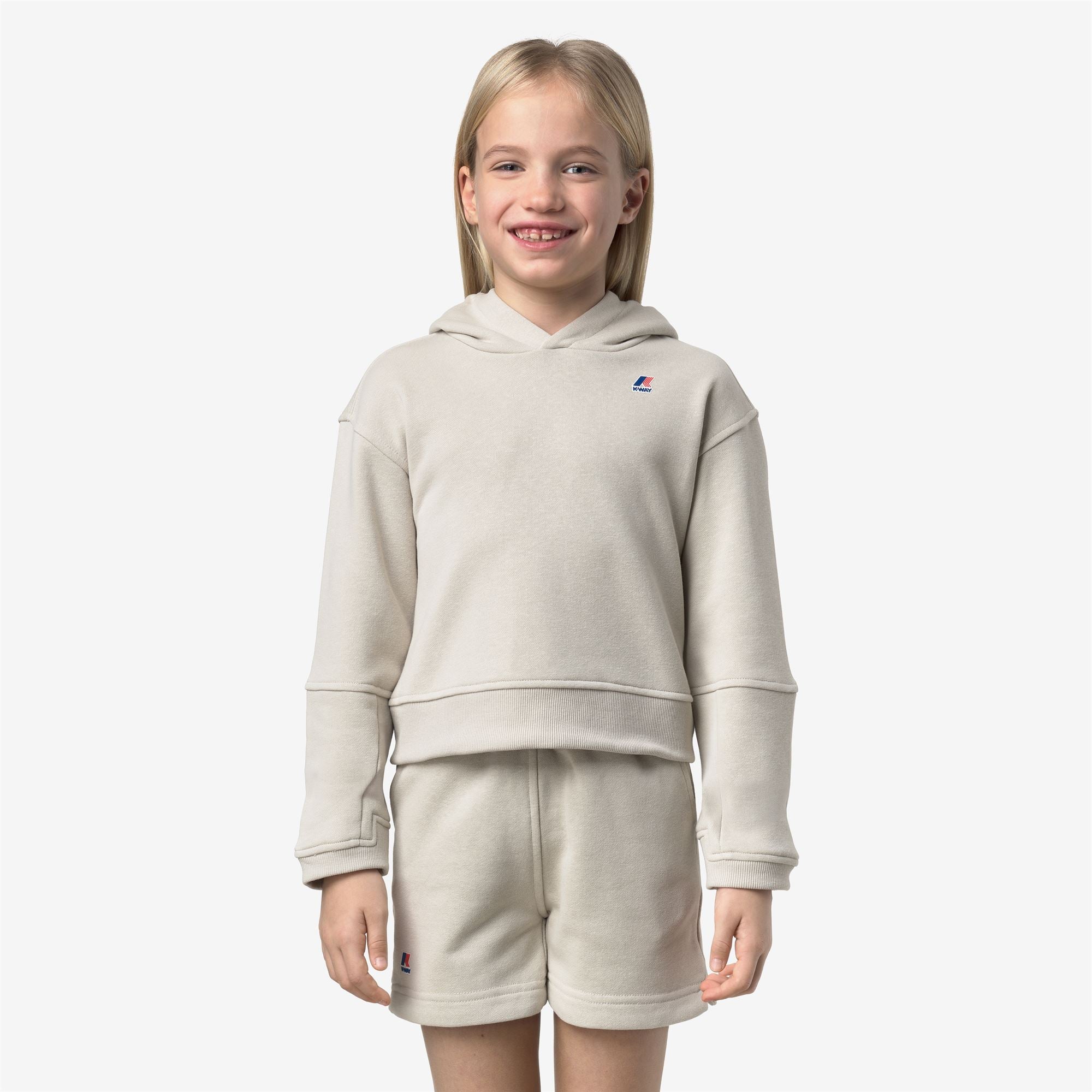 Fleece_GIRL_P. NINETTE PC_Hoodie_BEIGE LT - Commercial 4