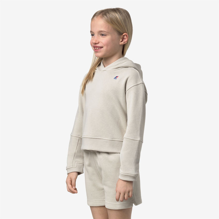P. NINETTE PC - Fleece - Hoodie - Girl - BEIGE LT 4