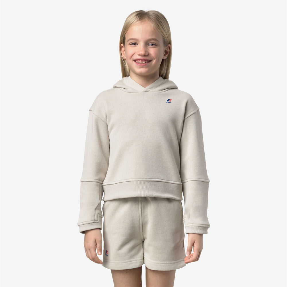 P. NINETTE PC - Fleece - Hoodie - Girl - BEIGE LT 02