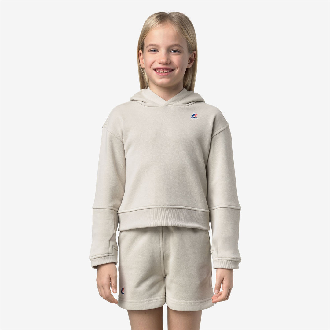 P. NINETTE PC - Fleece - Hoodie - Girl - BEIGE LT main