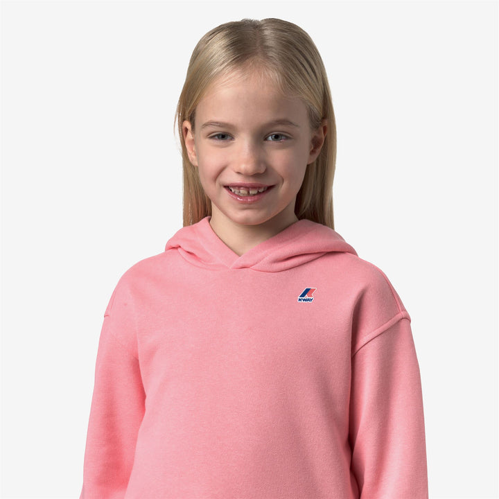 P. NINETTE PC - Fleece - Hoodie - Girl - PINK GERANIUM 2