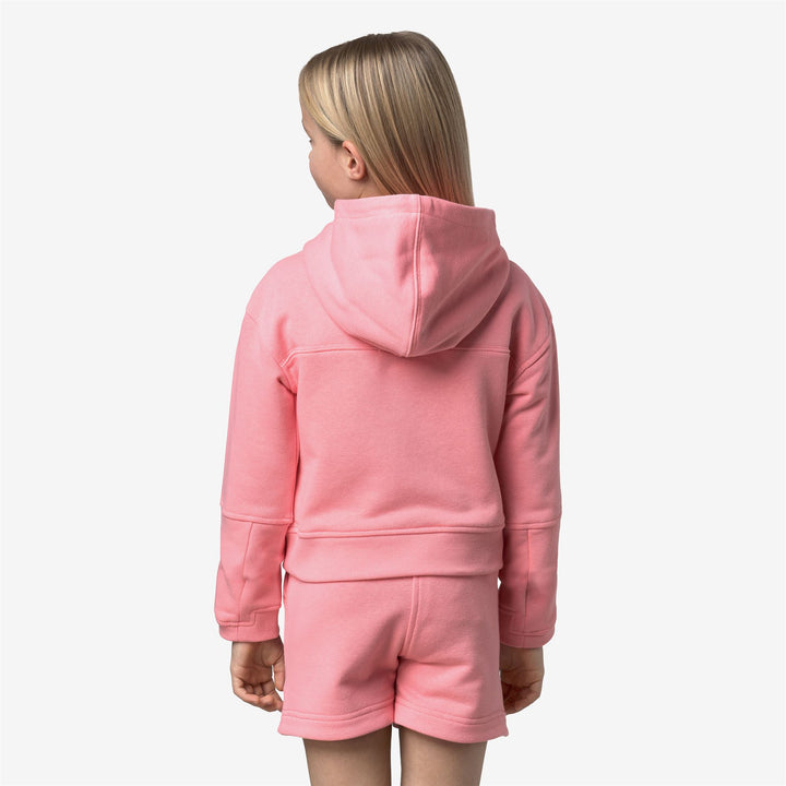 P. NINETTE PC - Fleece - Hoodie - Girl - PINK GERANIUM 5