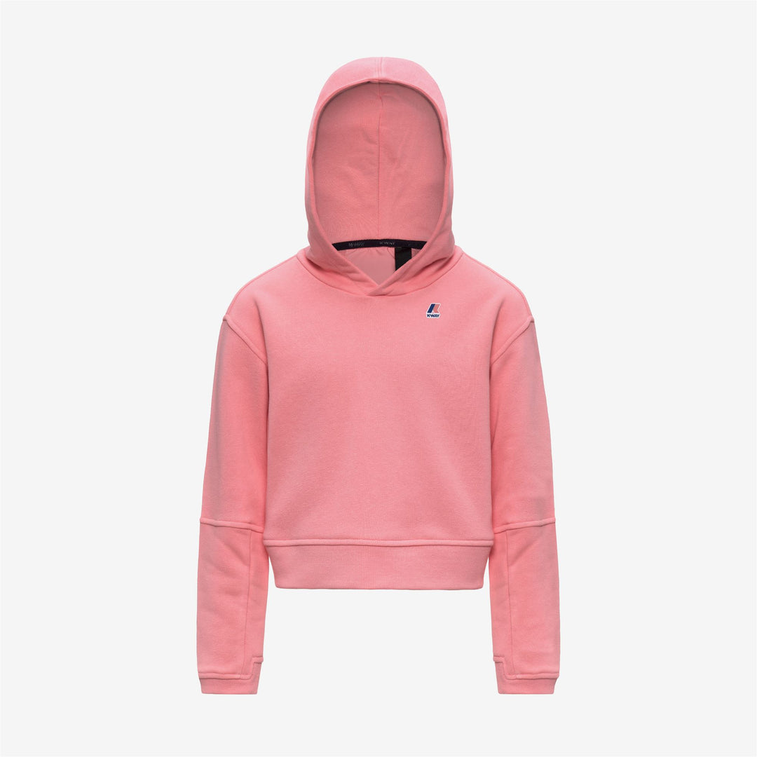 P. NINETTE PC - Fleece - Hoodie - Girl - PINK GERANIUM 01