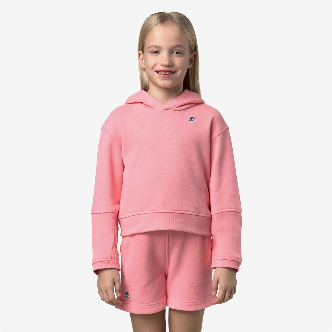 P. NINETTE PC - Fleece - Hoodie - Girl - PINK GERANIUM main