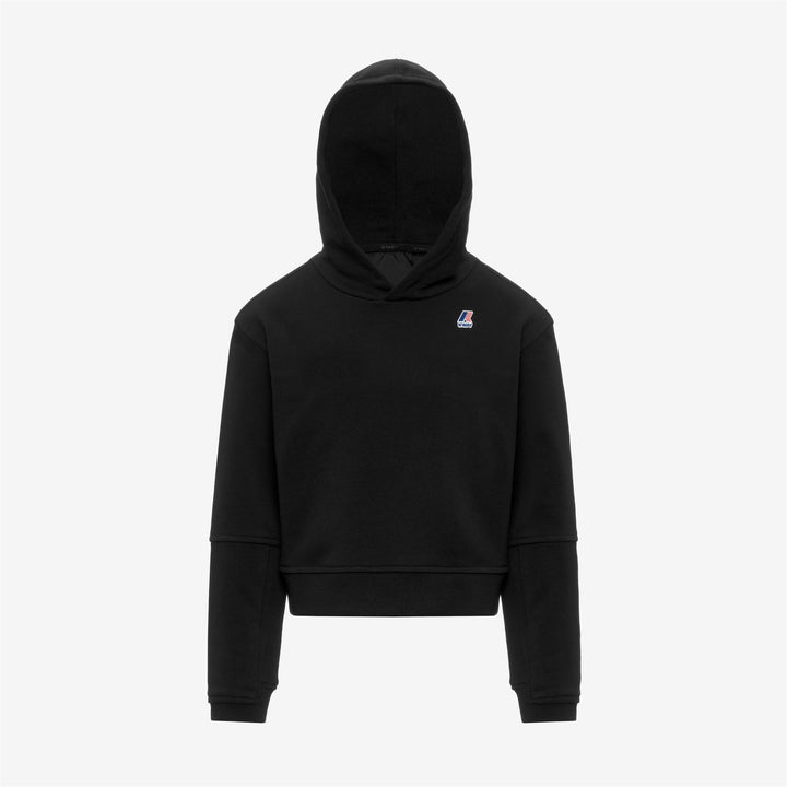 P. NINETTE PC - Fleece - Hoodie - Girl - BLACK PURE 1
