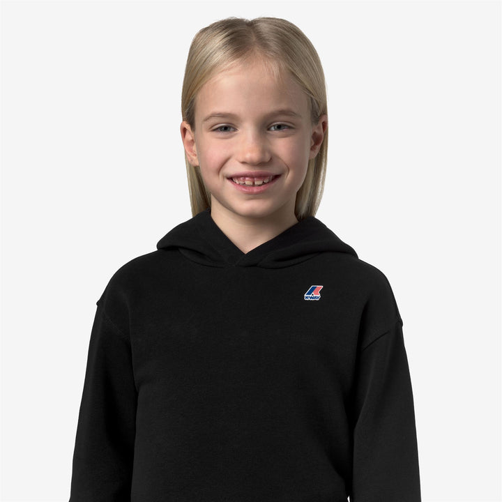 P. NINETTE PC - Fleece - Hoodie - Girl - BLACK PURE 2