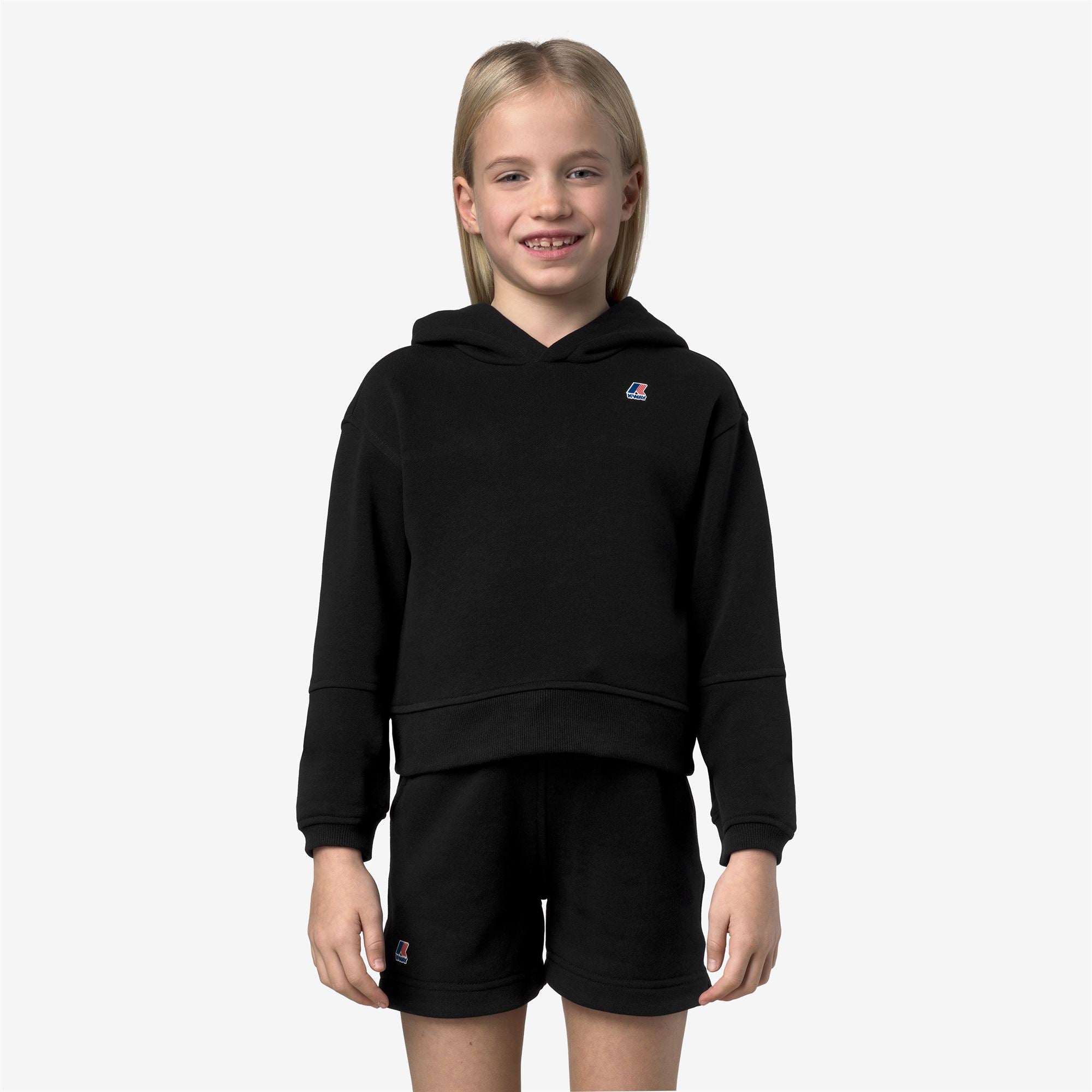 Fleece_GIRL_P. NINETTE PC_Hoodie_Black Pure - Black Pure - Commercial 4