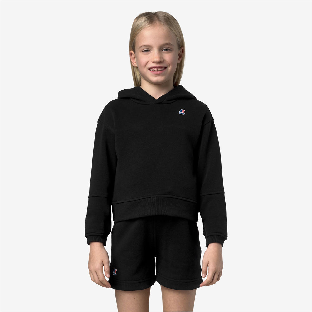 P. NINETTE PC - Fleece - Hoodie - Girl - BLACK PURE 02
