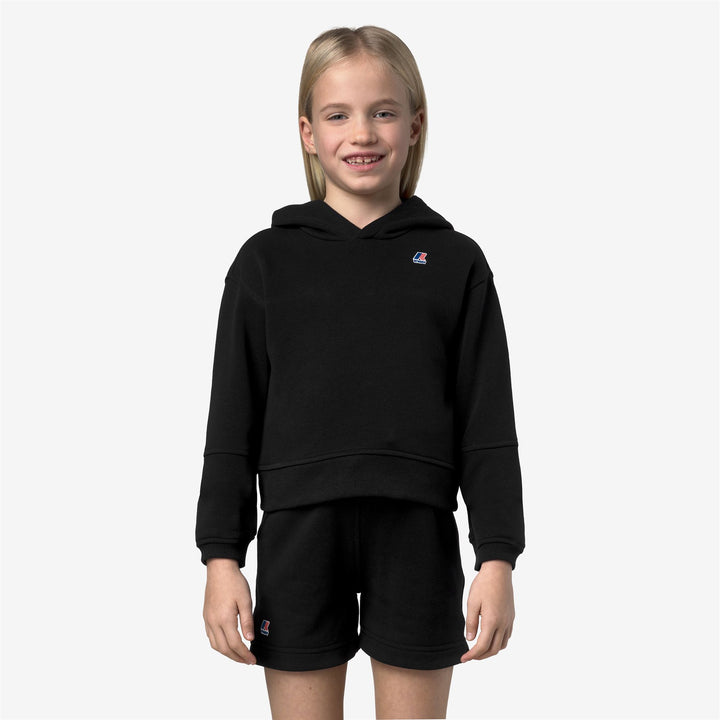 P. NINETTE PC - Fleece - Hoodie - Girl - BLACK PURE 3