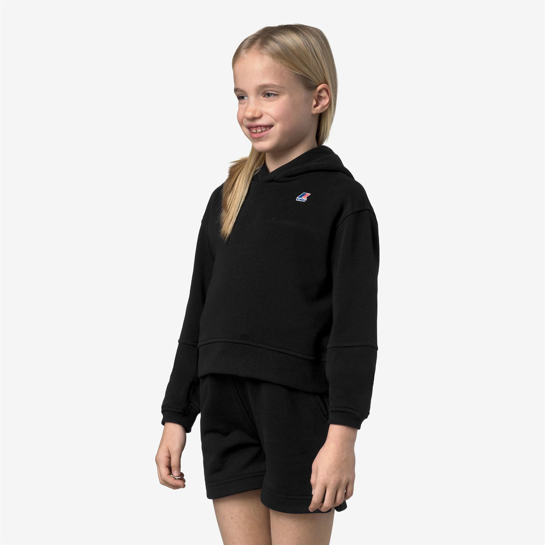P. NINETTE PC - Fleece - Hoodie - Girl - BLACK PURE main