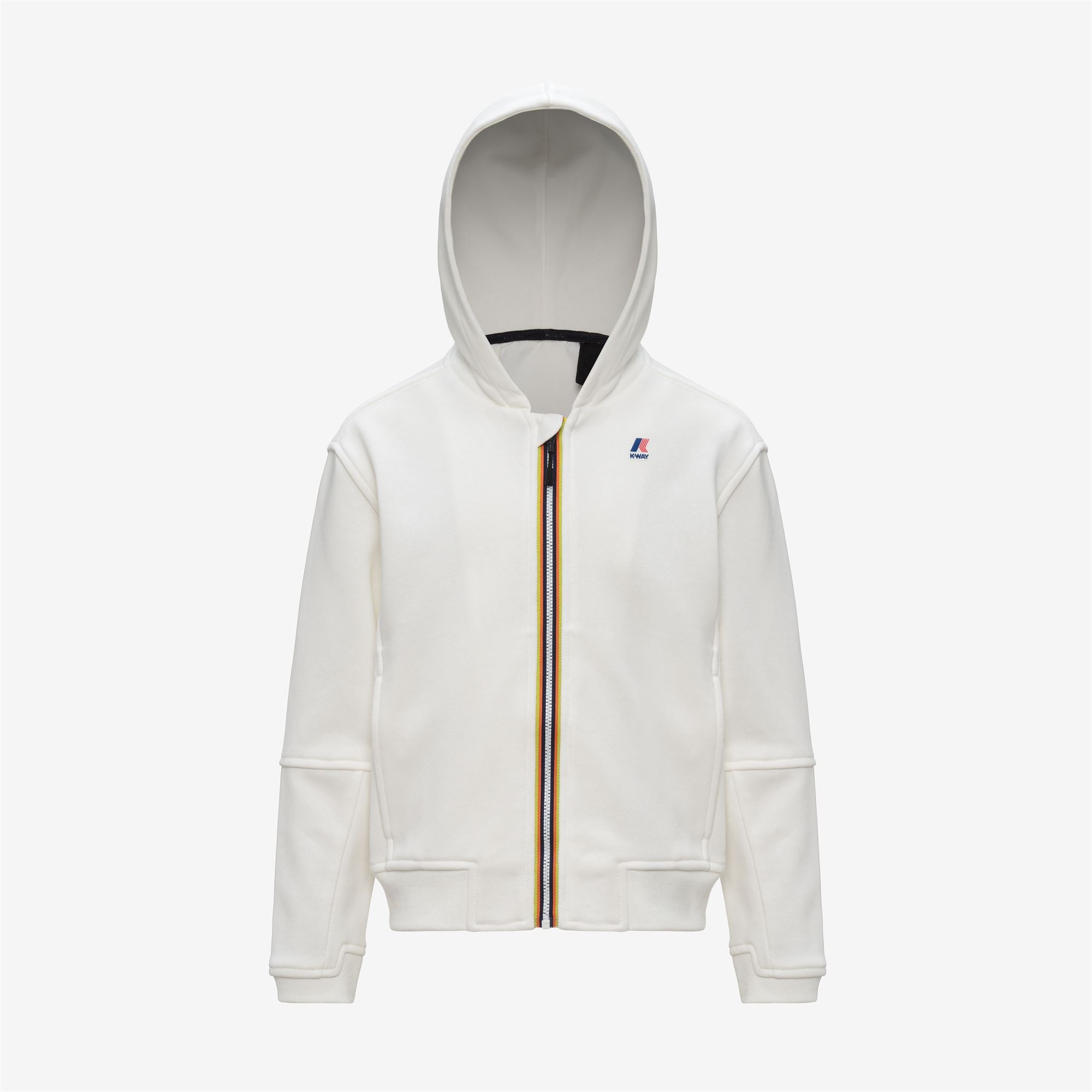 Fleece_KID UNISEX_P. PROS PC_Hoodie Full Zip_White - White - Commercial 1