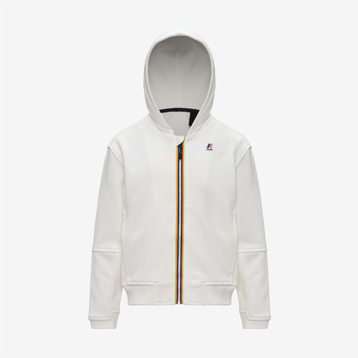 Fleece_KID UNISEX_P. PROS PC_Hoodie Full Zip_White - White - Commercial 1