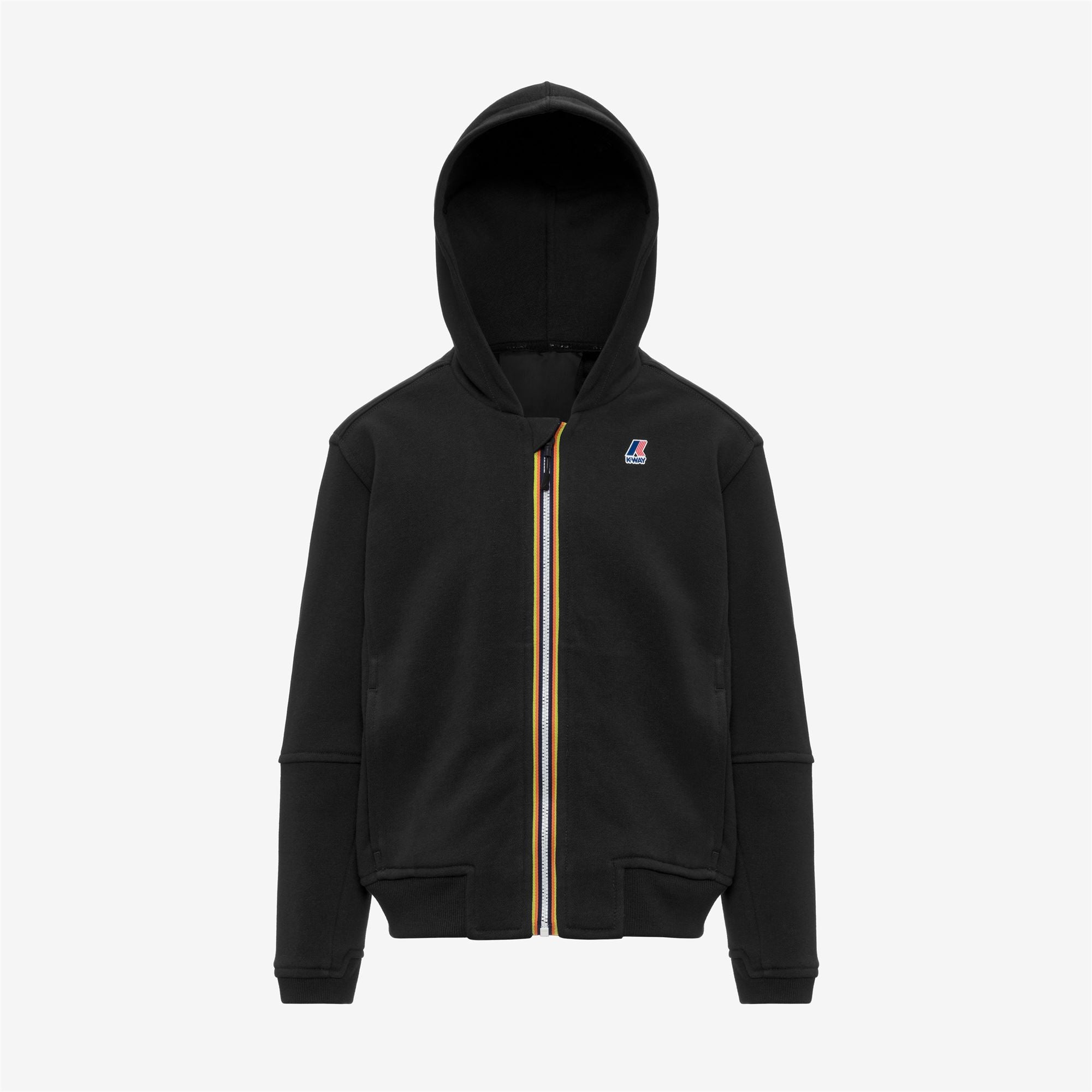 Fleece_KID UNISEX_P. PROS PC_Hoodie Full Zip_Black Pure - Black Pure - Commercial 1