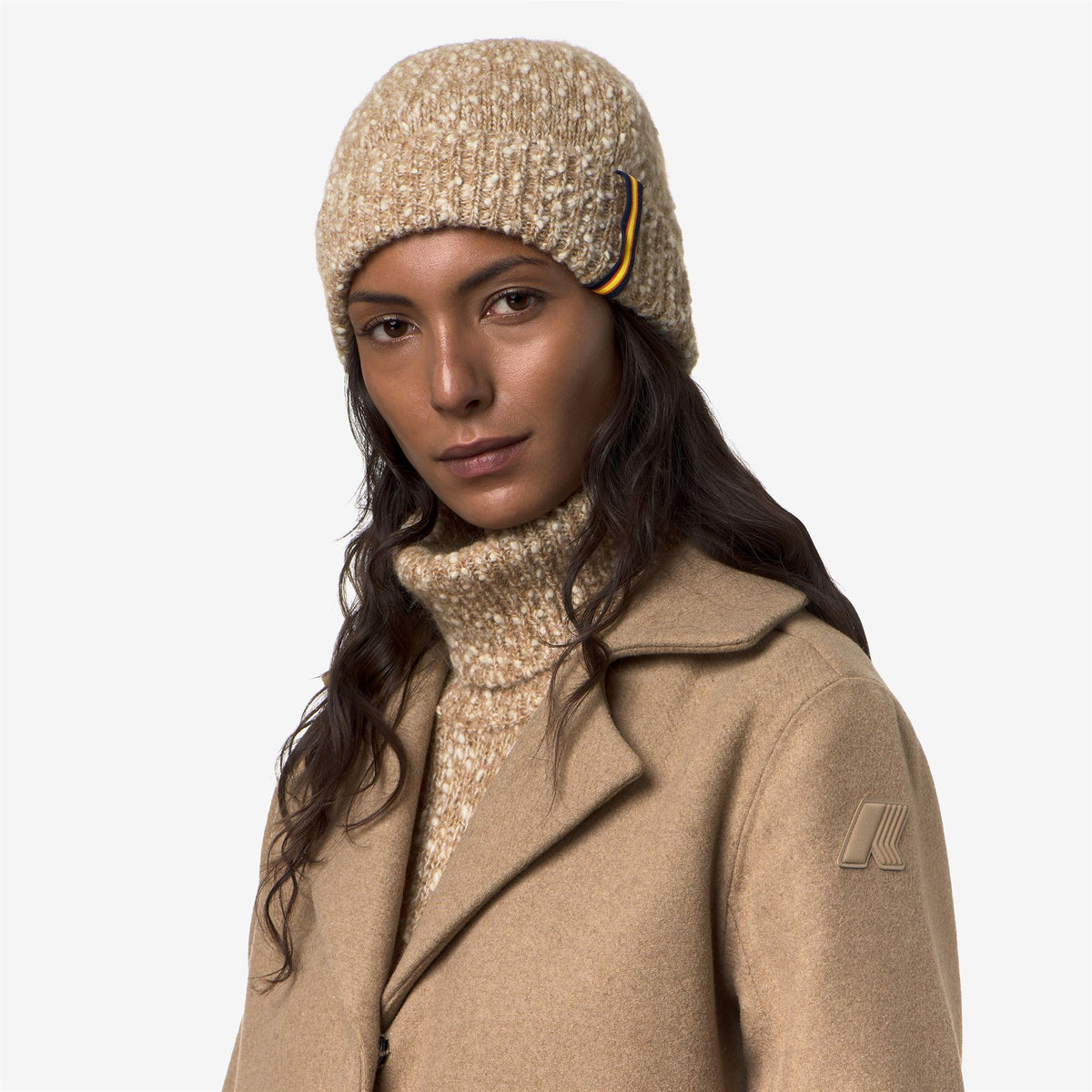 Headwear_Woman_COCOUNE COCCOLA YARN_Hat_BROWN - WHITE - Commercial 5