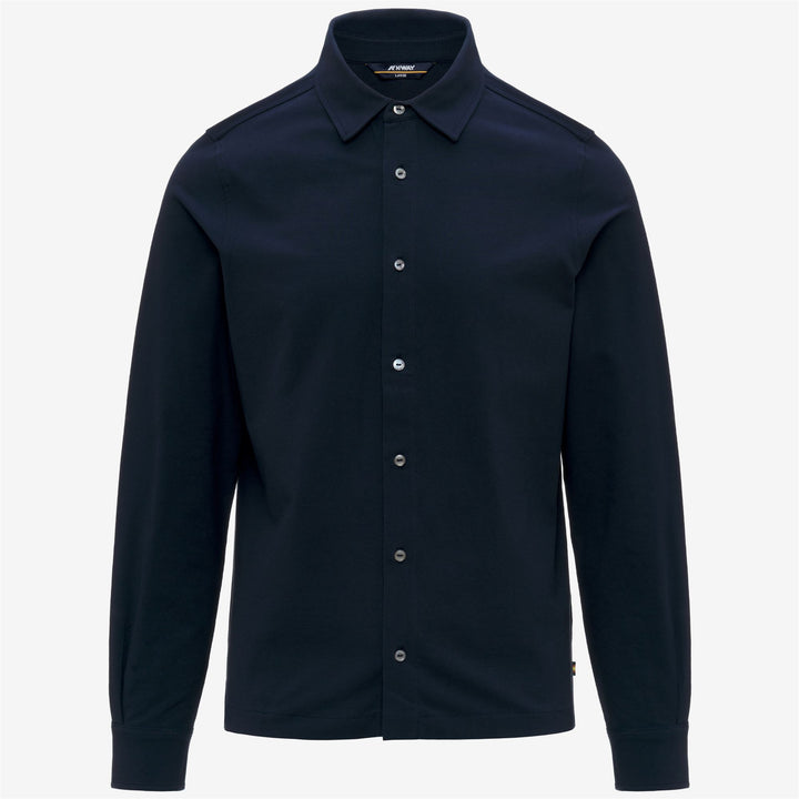 TIMOTHEE COTTON - SHIRTS - CLASSIC - Man - BLUE DEPTH 1