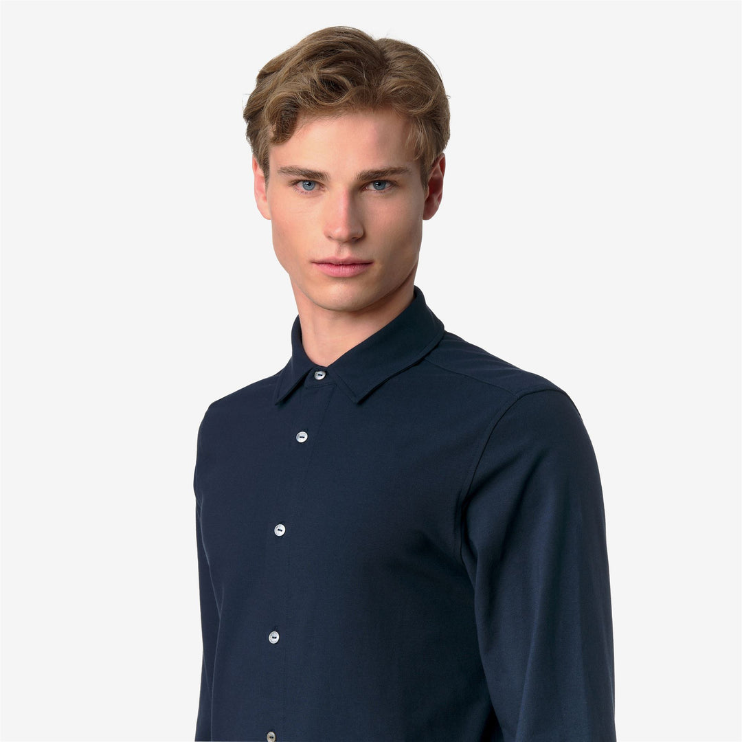 TIMOTHEE COTTON - SHIRTS - CLASSIC - Man - BLUE DEPTH main