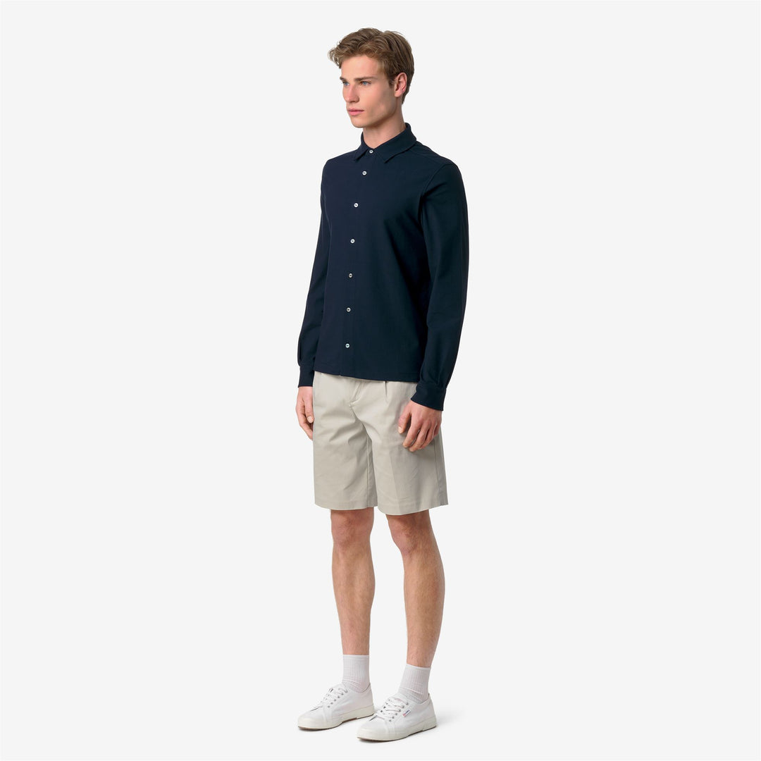 TIMOTHEE COTTON - SHIRTS - CLASSIC - Man - BLUE DEPTH main