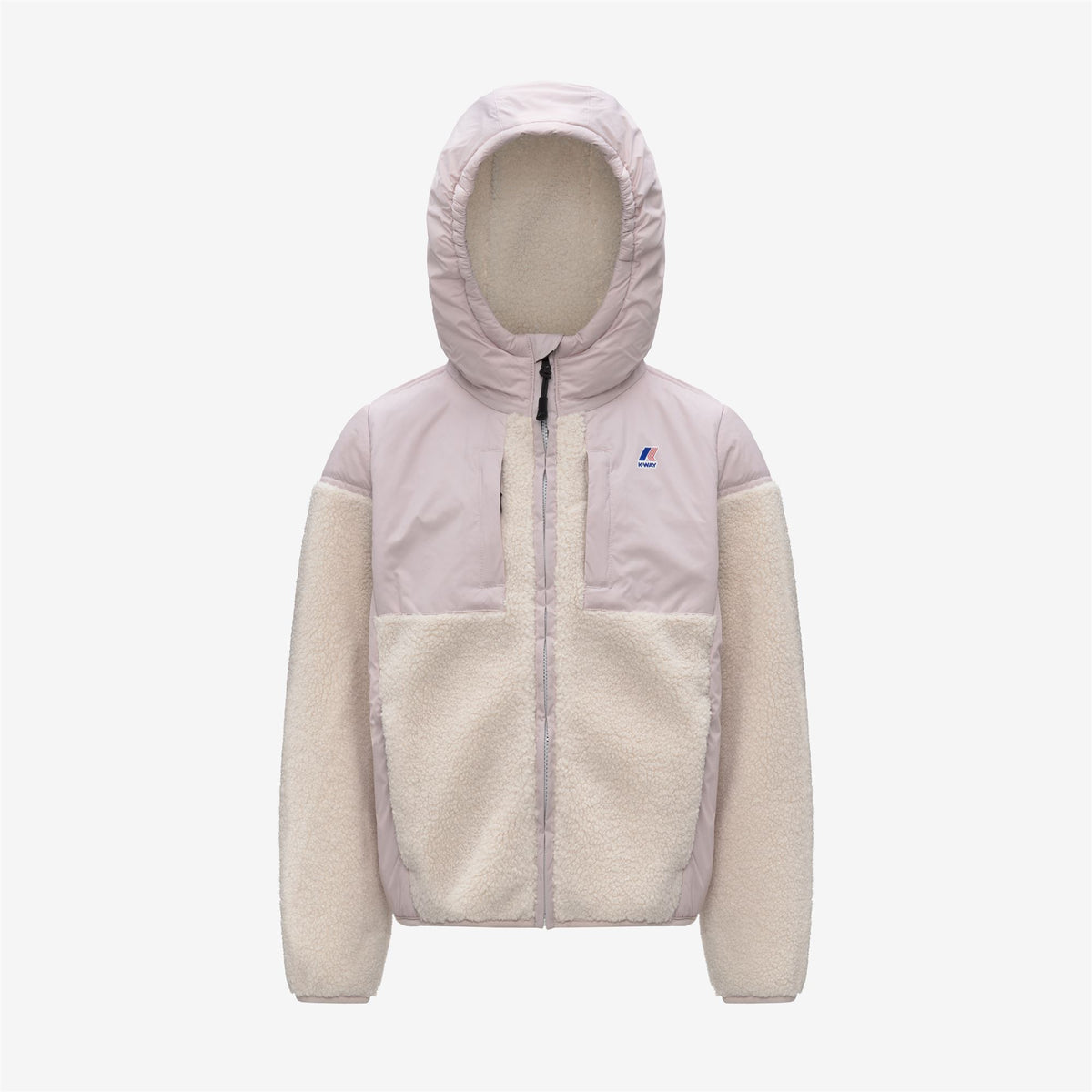 Fleece_KID UNISEX_P. SAMSON 4.0 ORSETTO_Hoodie Full Zip_Rose Hushed--Ecru - Commercial 1