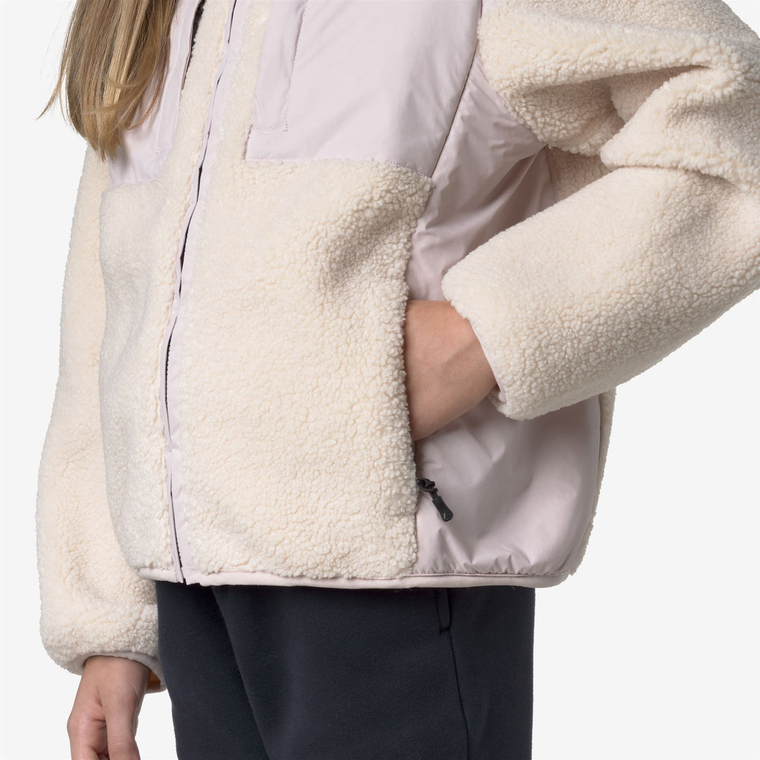 Felpa con cappuccio in pile con cerniera intera, unisex, grigia per bambini main