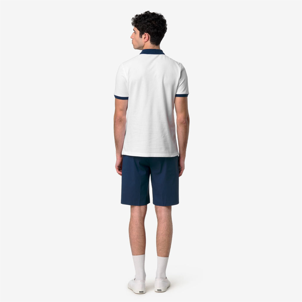 Polo Shirts_Man_VIC-VORMIR PIQUE_Polo_White - Blue Insignia - Commercial 6