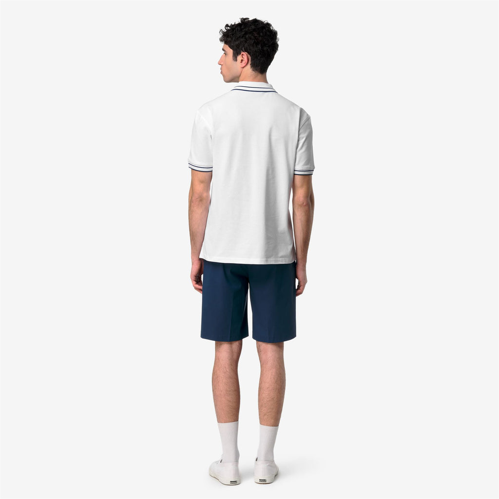 Polo Shirts_Man_SIMOR-VINNAR PIQUE_Polo_White - Blue Insignia - Commercial 6