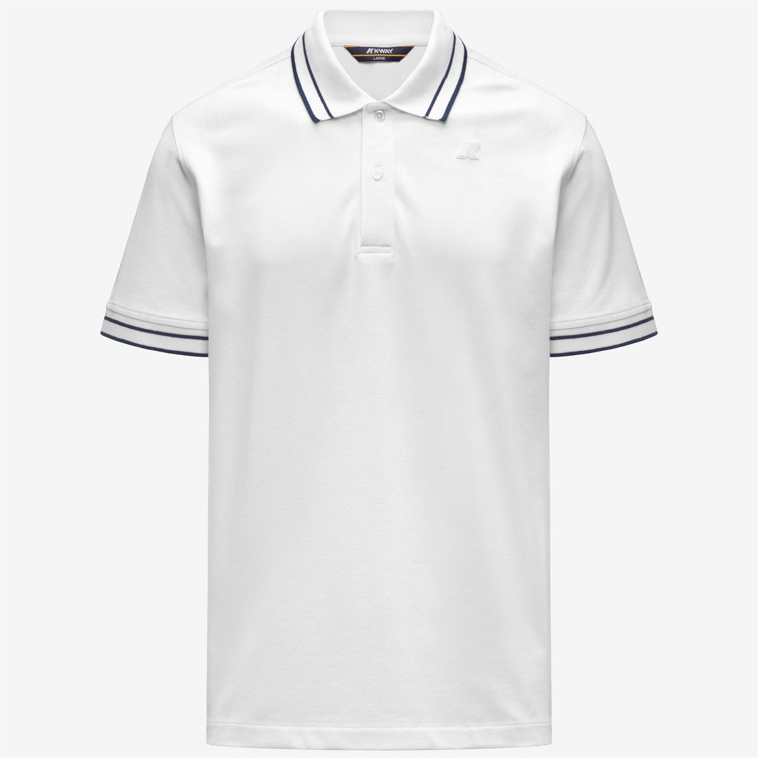 SIMOR-VINNAR PIQUE - Polo Shirts - Polo - Man - WHITE-BLUE INSIGNIA 01