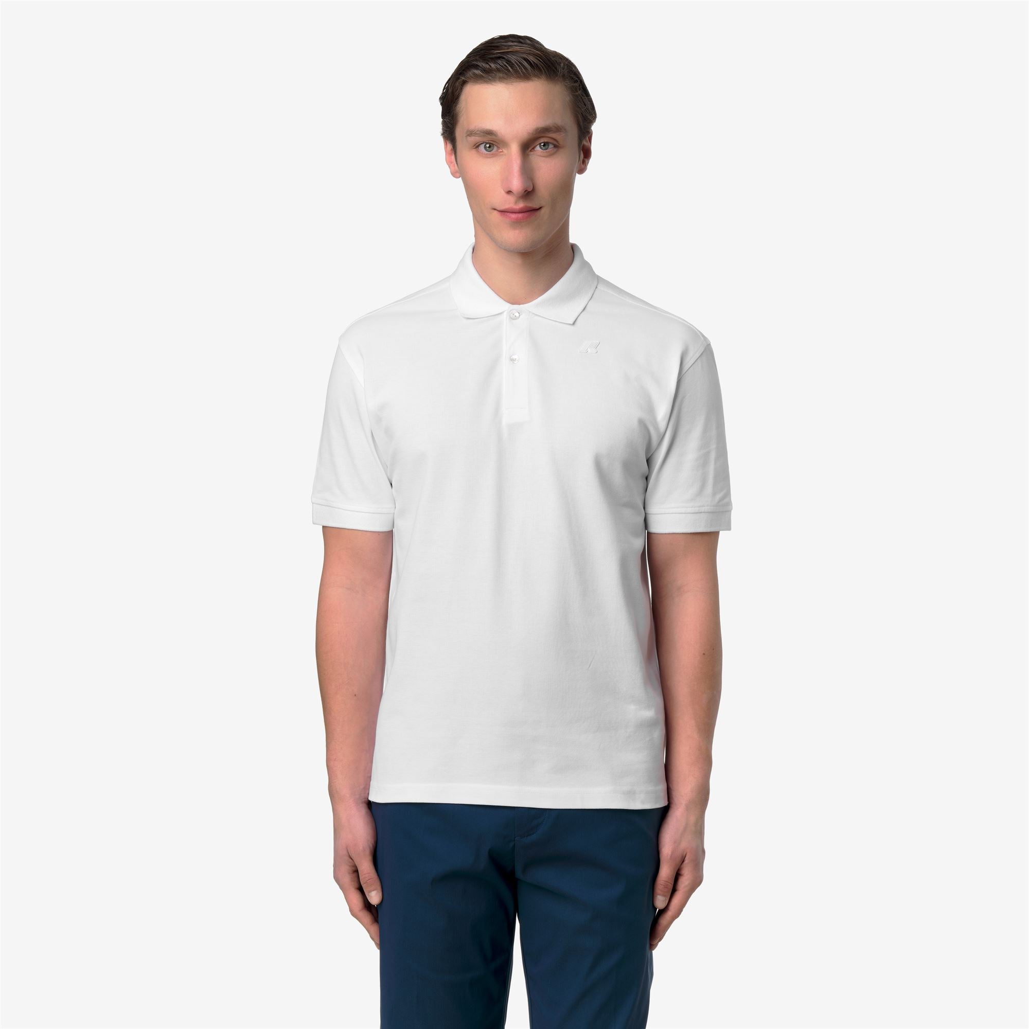 Polo Shirts_Man_SIMOR PIQUE_Polo_White - White - Commercial 4